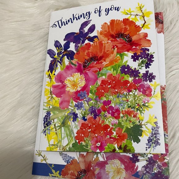 6 Assorted Greeting Cards Animals & Flowers  matching print envelopes - Picture 5 of 14